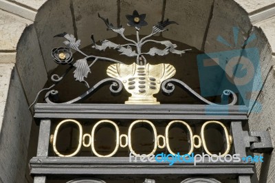 Ornamental Gate At The Humboldt University In Berlin Stock Photo