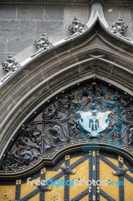 Ornate Door In Munich Stock Photo