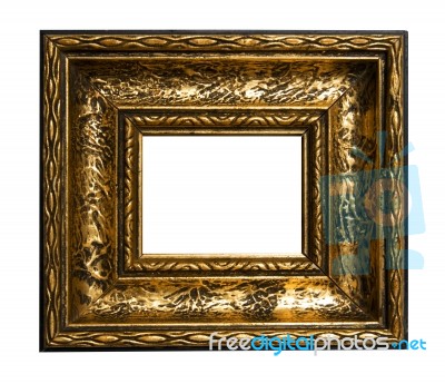 Ornate Gold Picture Frame Stock Photo