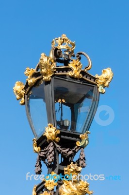 Ornate Lamp At Canada Gate London Stock Photo