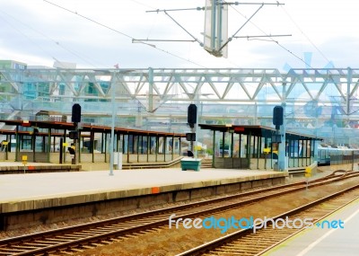 Oslo Railroad Transport Station Illustration Background Stock Photo