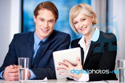 Our Business Is Growing Annually Boss! Stock Photo