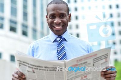 Our Company News Is There ! Stock Photo