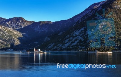 Our Lady Of The Rocks Church In The Bay Of Kotor, Montenegro Stock Photo