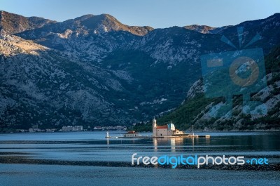 Our Lady Of The Rocks Church In The Bay Of Kotor, Montenegro Stock Photo