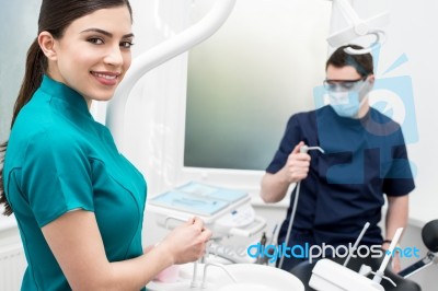 Our New Modern Dental Clinic Stock Photo