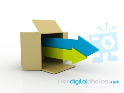 Out Of The Box Stock Image