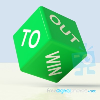 Out To Win Dice Stock Image