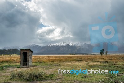 Outbuilding At Mormon Row Stock Photo