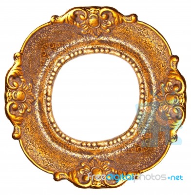 Oval Picture Frame Stock Photo