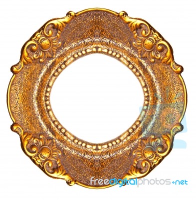 Oval Picture Frame Stock Photo