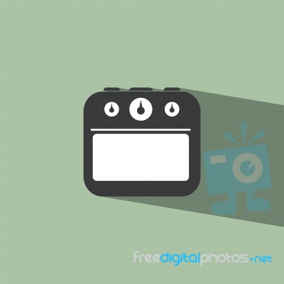 Oven Flat Icon   Illustration  Stock Image