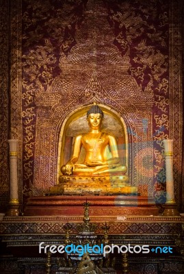 Over 300 Year Old Buddha Statue  In Thailand Stock Photo