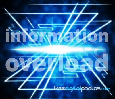 Overload Data Shows Encumber Advisor And Facts Stock Image