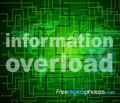 Overload Information Shows Overloaded Fact And Answers Stock Image