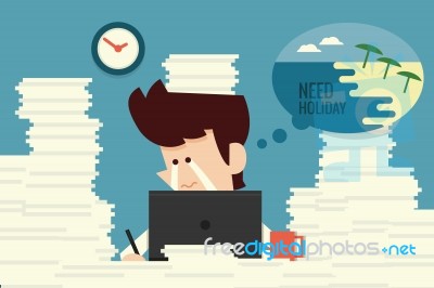 Overworked Stock Image