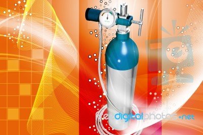 Oxygen Cylinder Stock Image