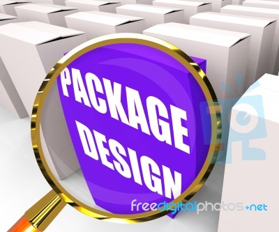 Package Design Packet Infers Designing Packages Or Containers Stock Image