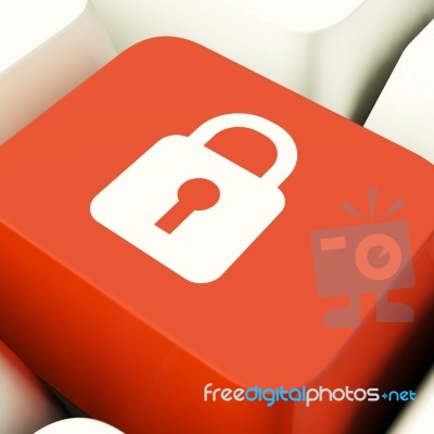 Padlock Icon Computer Key Stock Image