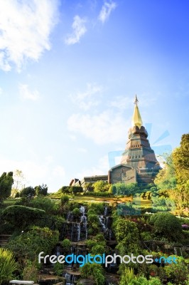 Pagoda At Inthanon Mountain Stock Photo