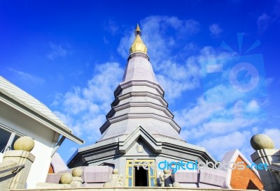 Pagoda At Inthanon Mountain Stock Photo