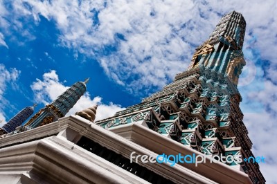 Pagoda At Wat Phra Kaew Stock Photo