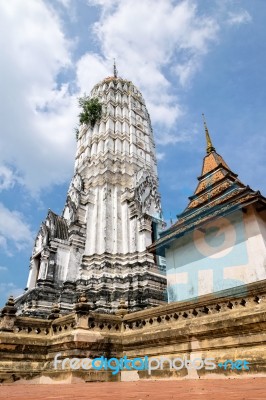 Pagoda At Wat Phutthai Sawan Temple Stock Photo