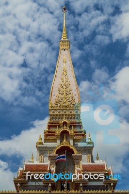 Pagoda Of Chalong Temple Stock Photo