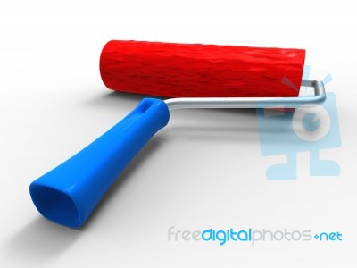 Paint Roller Stock Image