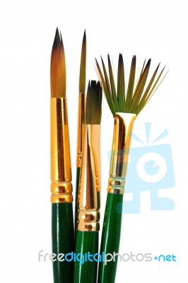 Paintbrushes Stock Photo