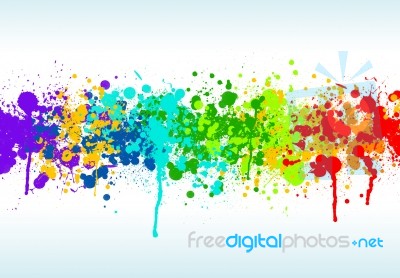 Painting Splash Stock Image