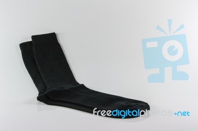 Pair Of Black Socks Stock Photo