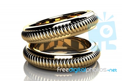 Pair Of Wedding Ring Stock Image