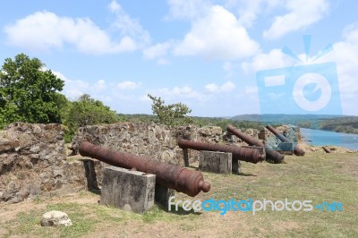 Panama, Apr 14: San Lorenzo Fort Spanish Ruins. Environmental Fa… Stock Photo