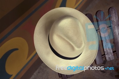 Panama Hat Stock Photo