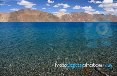 Pangong Lake Stock Photo