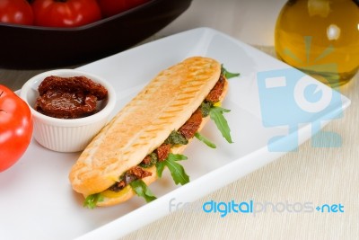 Panini Sandwich Stock Photo