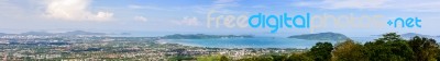 Panorama City And Sea Of Phuket Province Stock Photo