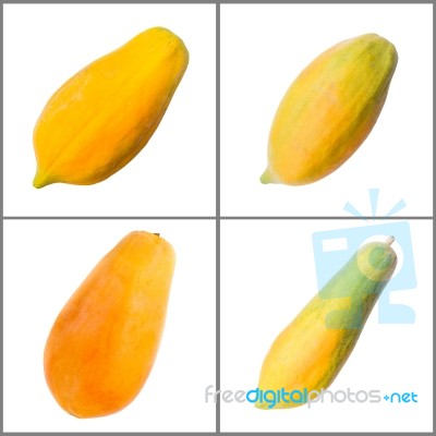 Papaya Collection Stock Photo