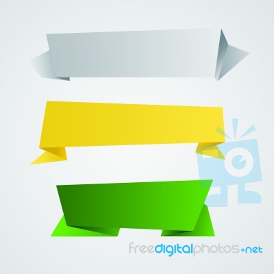 Paper Banner Stock Image