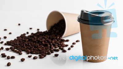 Paper Coffee Cup Stock Photo