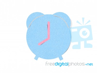 Paper Craft Clock Stock Image