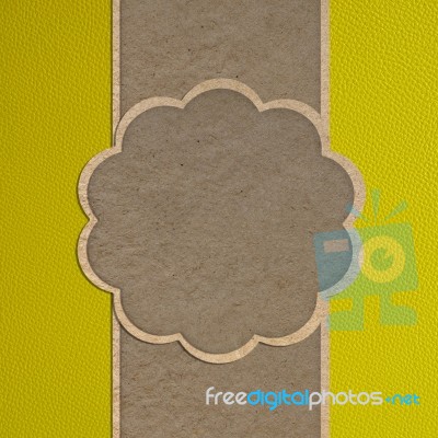 Paper Craft On Leather Texturepaper Craft On Leather Texture Stock Photo