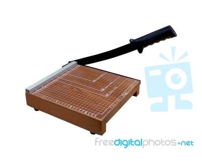 Paper Cutter Isolated Stock Photo