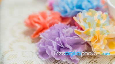 Paper Flowers Stock Photo