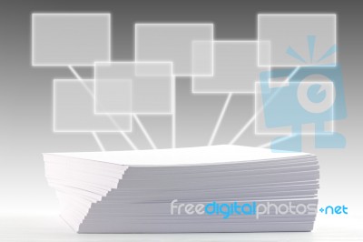 Paper For Ideas Stock Photo