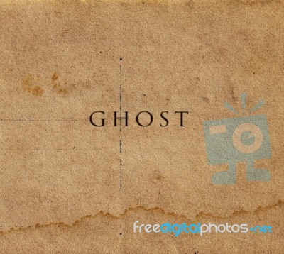 Paper Ghost Stock Photo