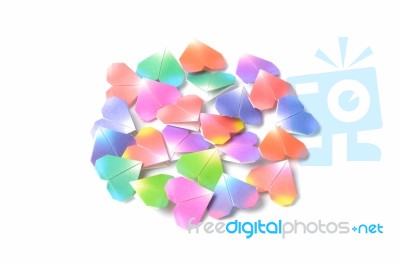 Paper Heart Stock Photo