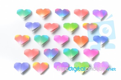 Paper Heart Stock Photo