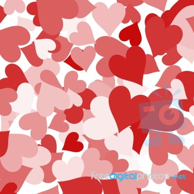 Paper Hearts Background Stock Image